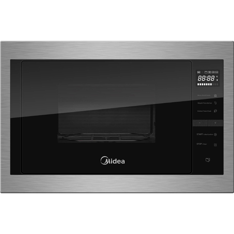 Изображение товара Встраиваемая микроволновая печь Midea MI10250GBX 25 л 59.5x38.8x40.1 см цвет черный, нержавеющая сталь
