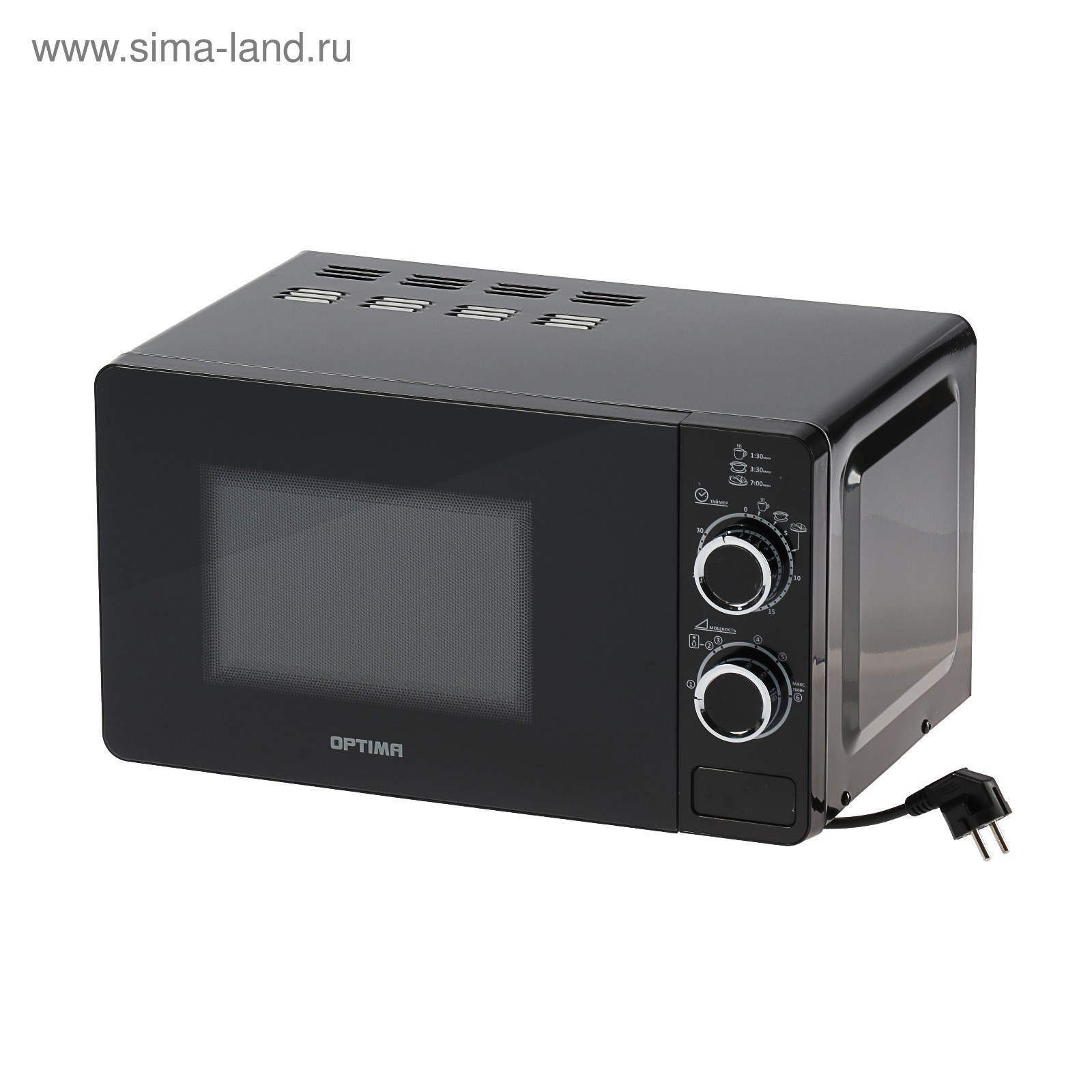 Изображение товара Отдельностоящая микроволновая печь OPTIMA MO-2110B 20 л черная