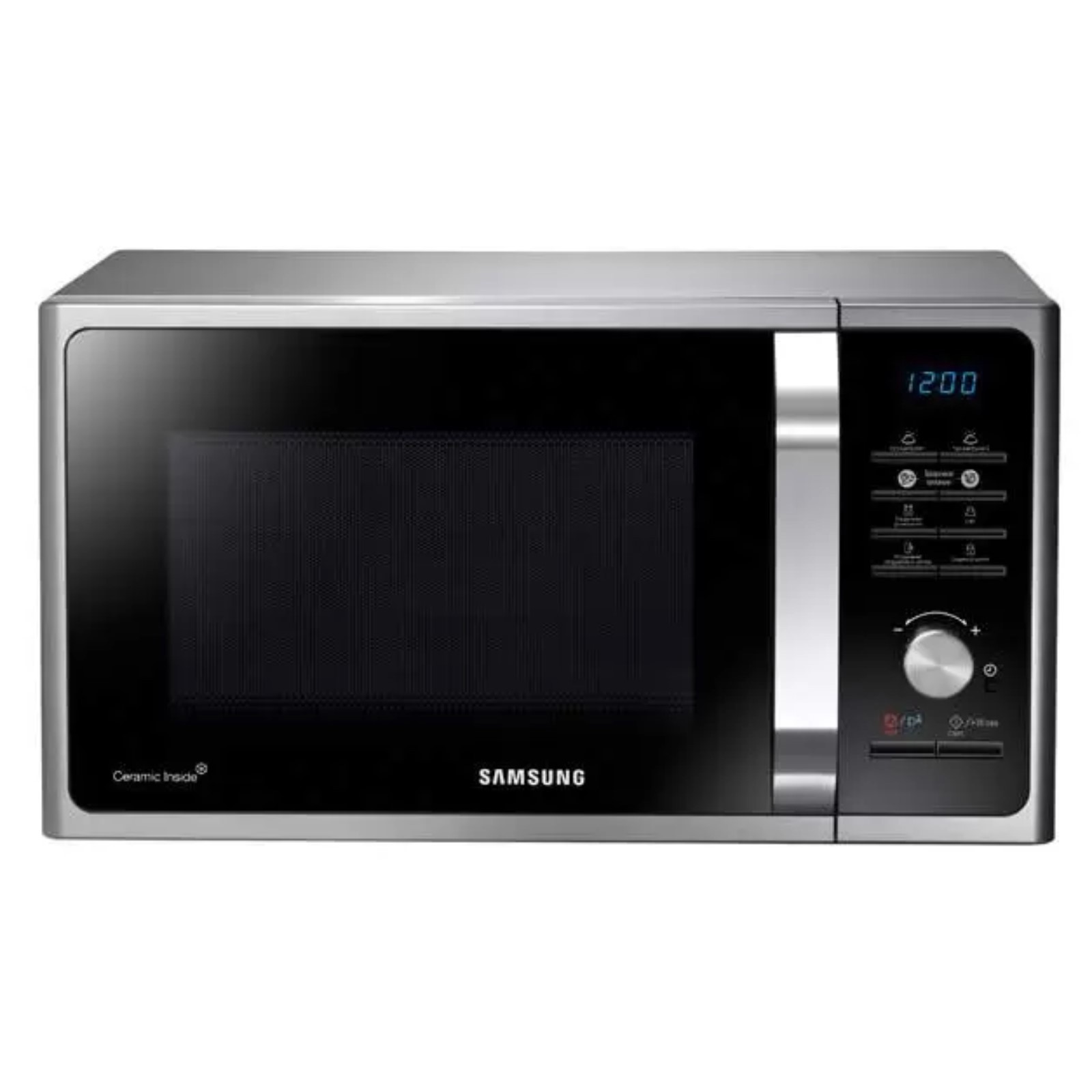 Изображение товара Отдельностоящая микроволновая печь Samsung MS23F302TAS 23 л 35x28x48 см цвет серебристый