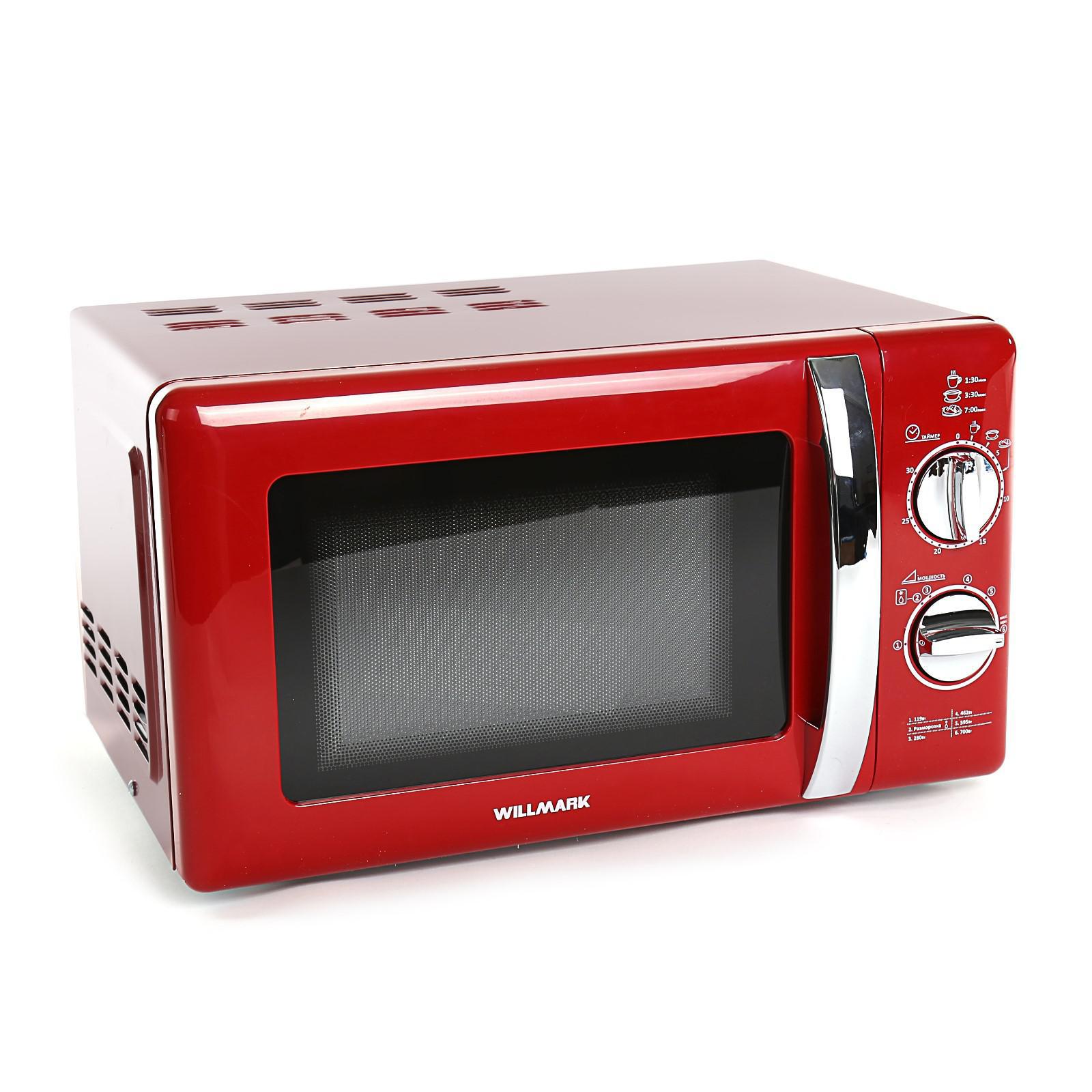 Изображение товара Микроволновая печь Willmark WMO-203MHR 20 л красный 700 Вт