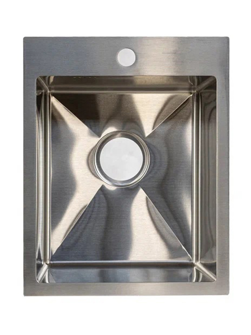 Изображение товара Врезная кухонная мойка Siriusline SL4050 из нержавеющей стали 40x50 см сатин