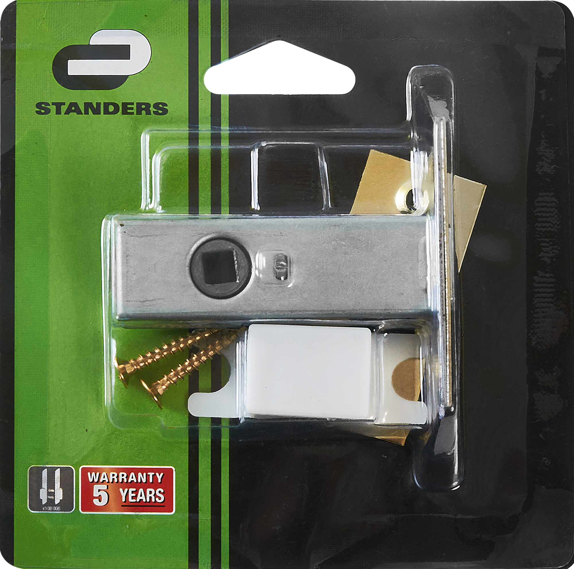 Задвижка межкомнатная Standers TL02-GP 65x57x25 мм сталь цвет золото - 2