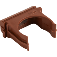 Изображение товара Крепеж-клипса для труб D25 мм, цвет бук, 10 шт.