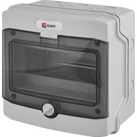 Изображение товара Щит распределительный навесной EKF Proxima Unix 65 8 модулей IP65 белый пластик