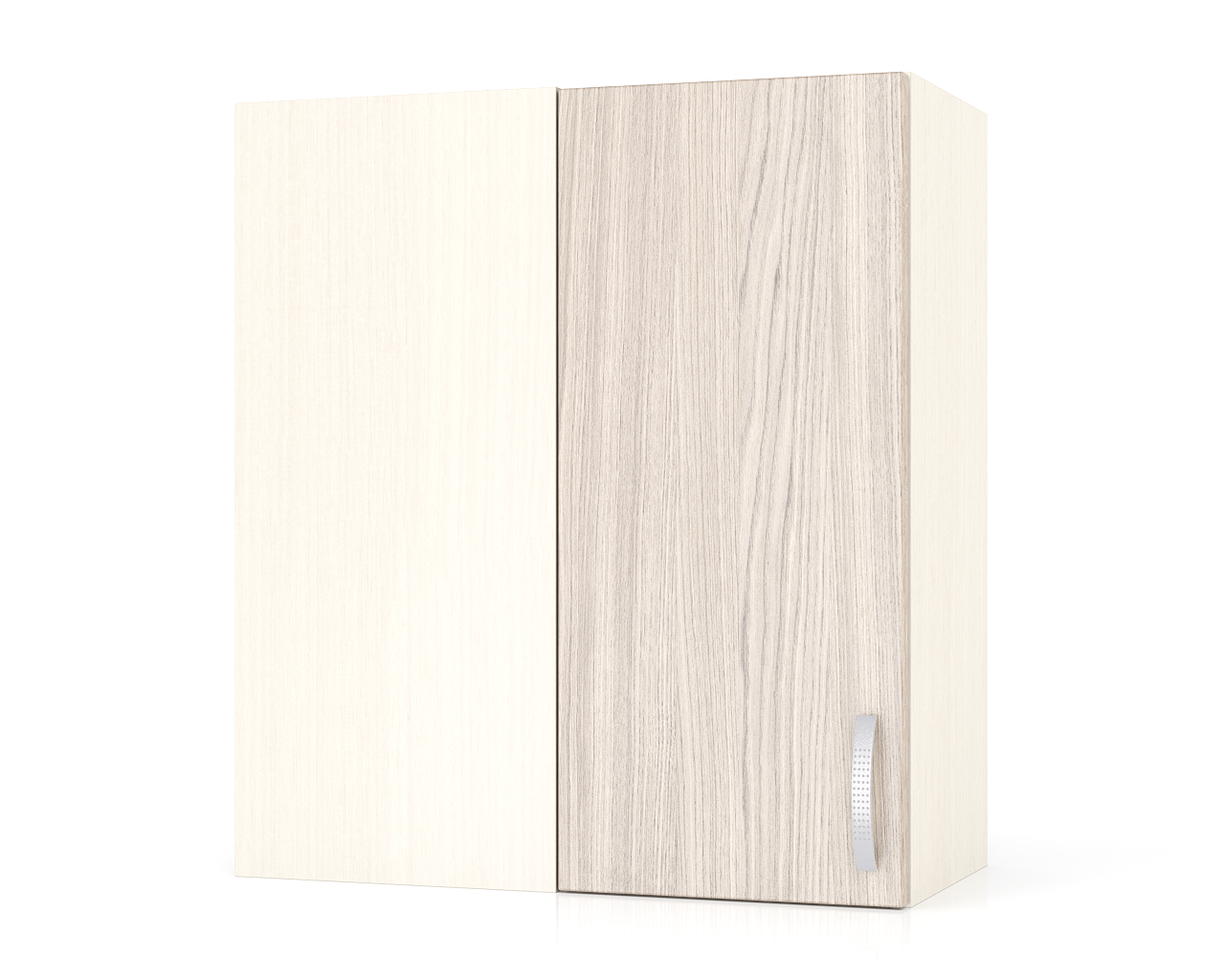 Изображение товара Угловой навесной кухонный шкаф Мебельный двор ШВУ600 60x67x30 см светло-бежевый