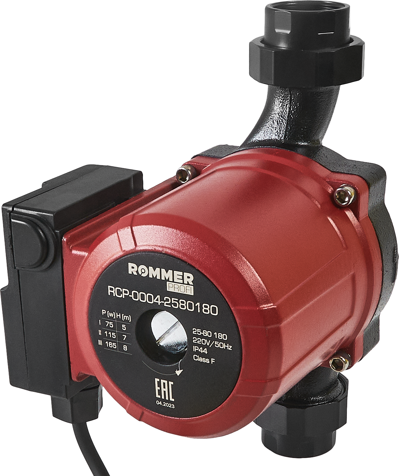 Изображение товара Циркуляционный насос Rommer Profi 25/8 180 мм с гайками 1 1/2" для отопления и водоснабжения