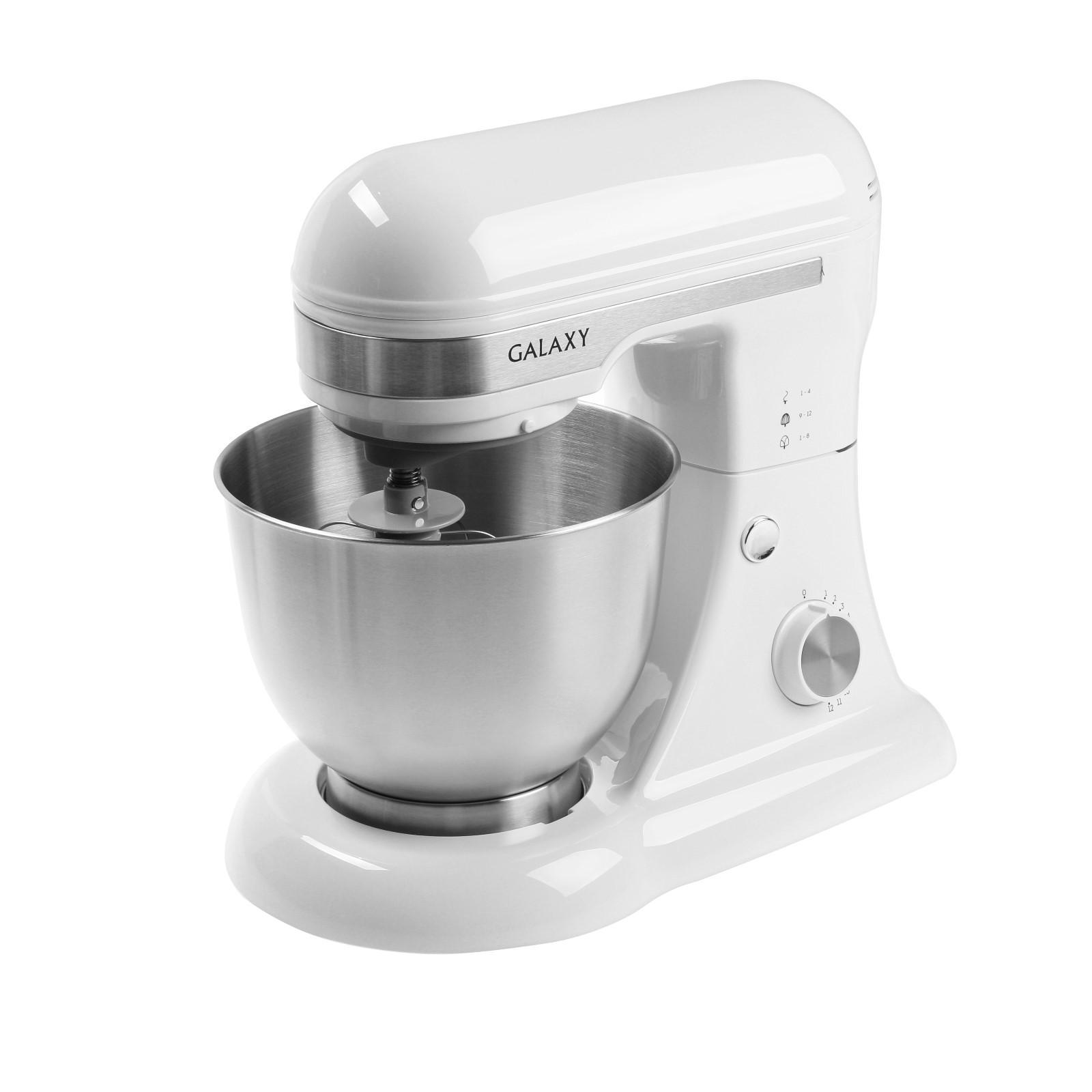 Изображение товара Планетарный миксер Galaxy GL 2230 700 Вт 4 л 12 скоростей белый