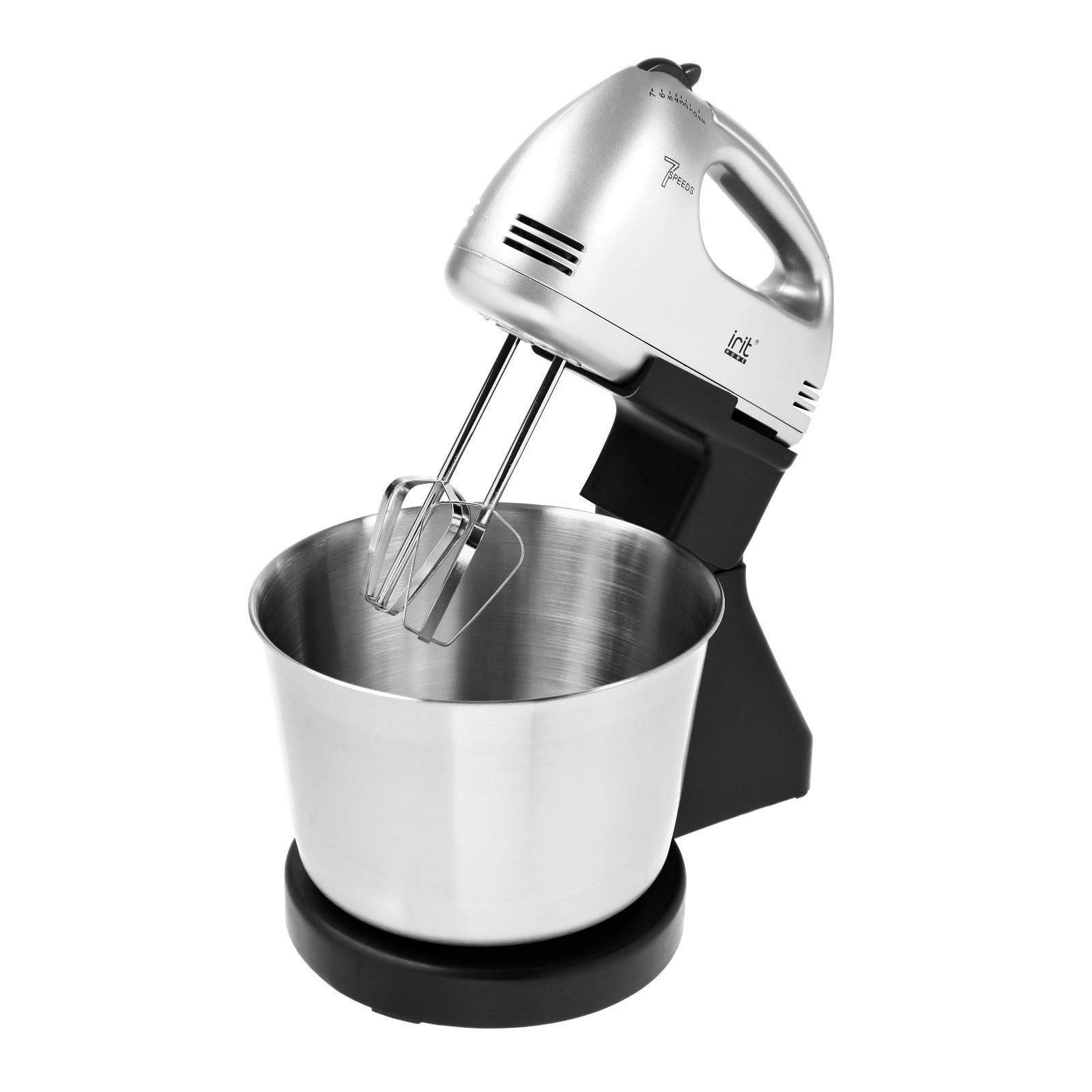 Изображение товара Миксер планетарный Irit IR-5431 150 Вт 2 л 7 скоростей серебристый