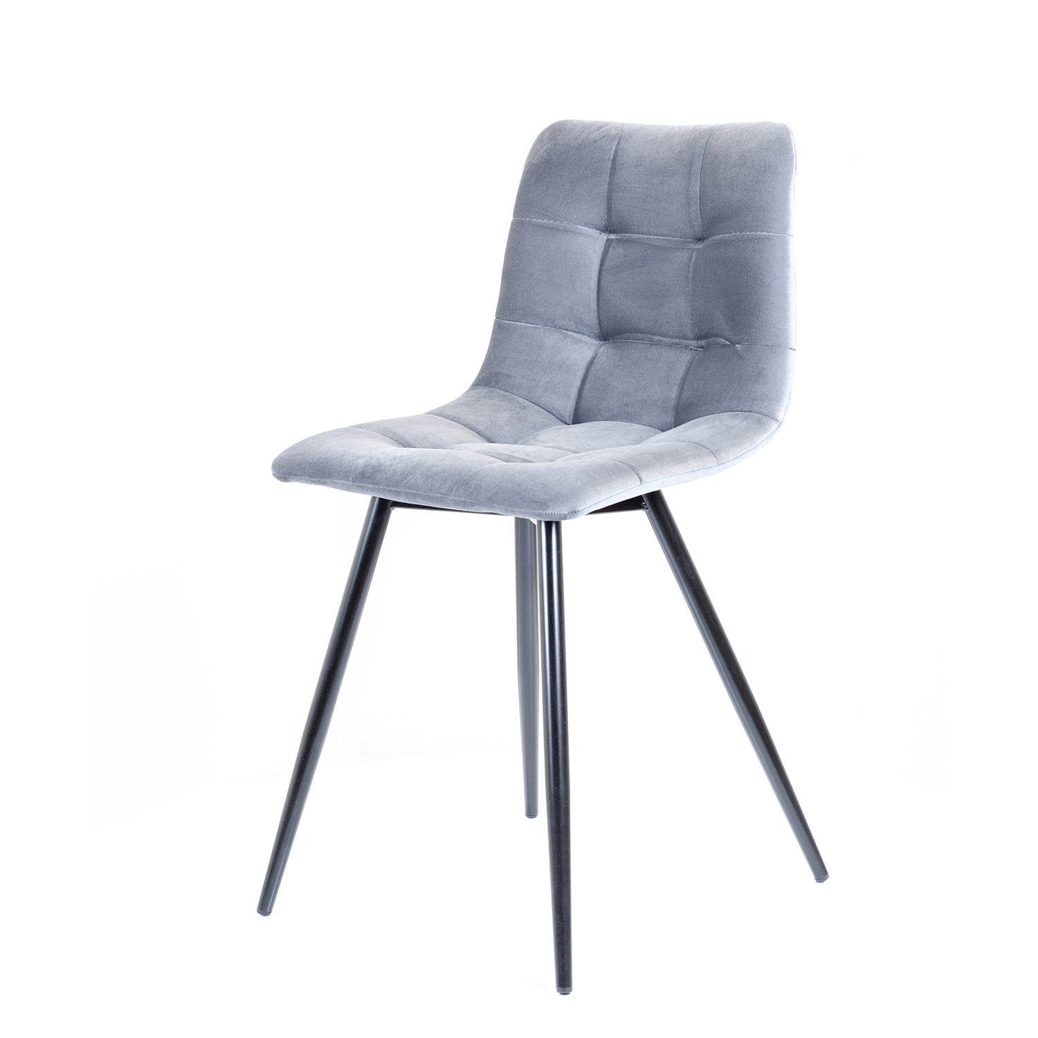 Изображение товара Стул Mebel Square Pixel PIXEL-A-02-27-1 серый современный мягкий велюр надежный