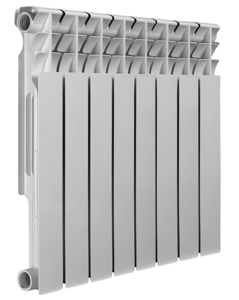 Изображение товара Радиатор водяного отопления Azario Bimetal BM500/80 8 секций боковое подключение
