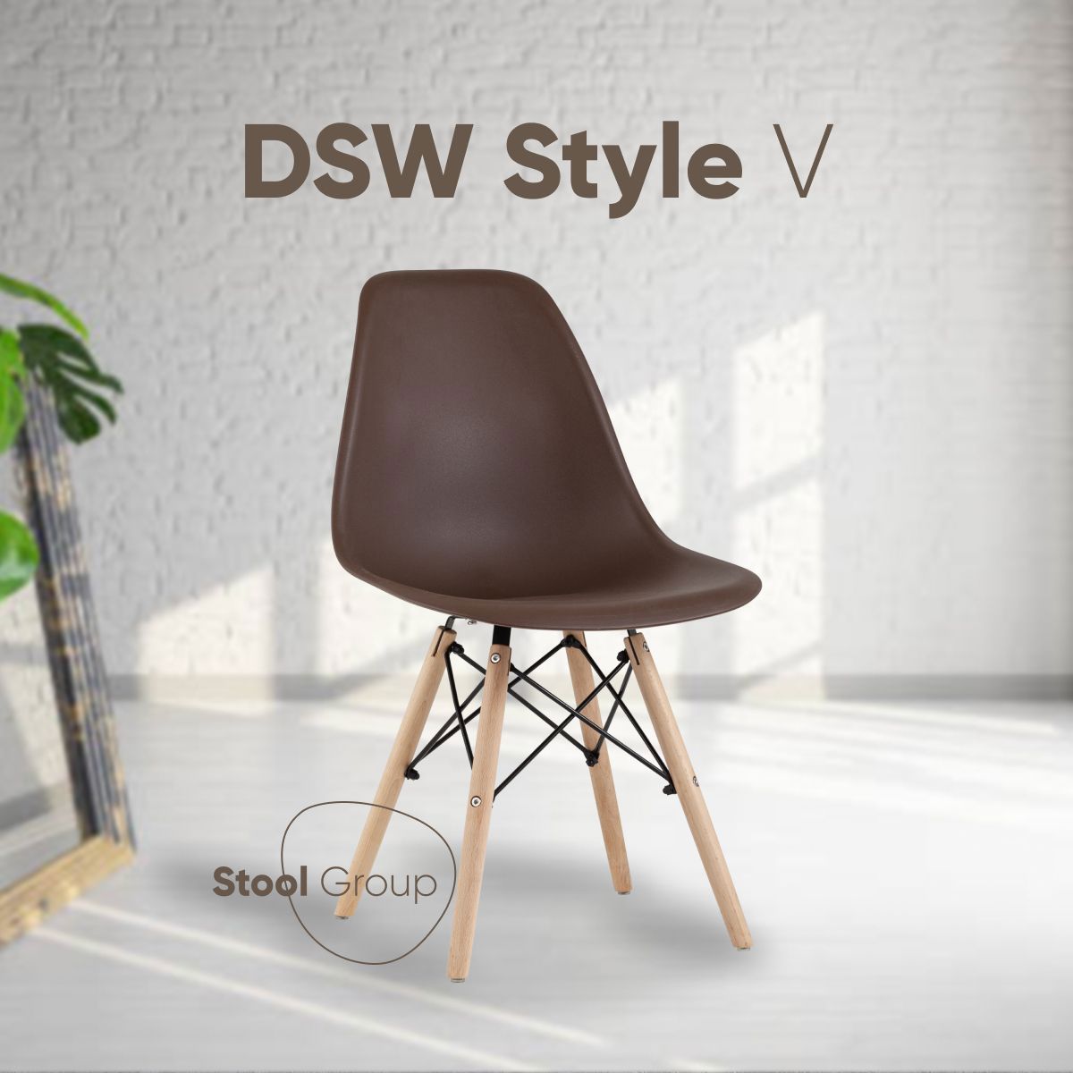 Изображение товара Стул кухонный Стул груп Style v 81x53x46 см пластик цвет коричневый