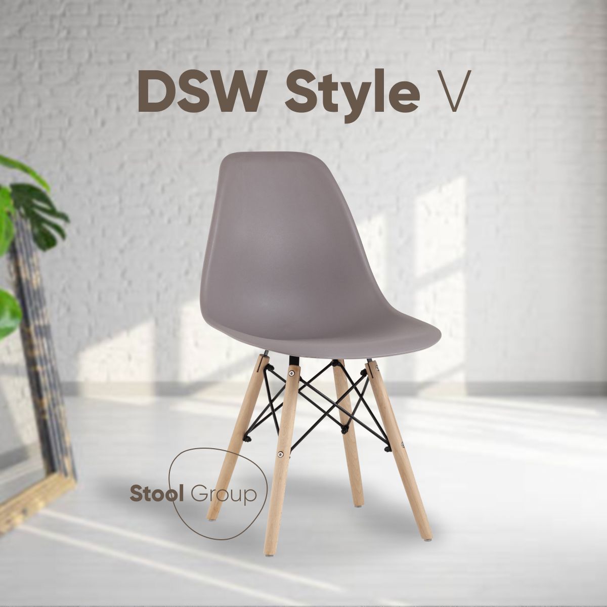 Изображение товара Стул кухонный Стул груп Style v 81x53x46 см пластик цвет темно-серый