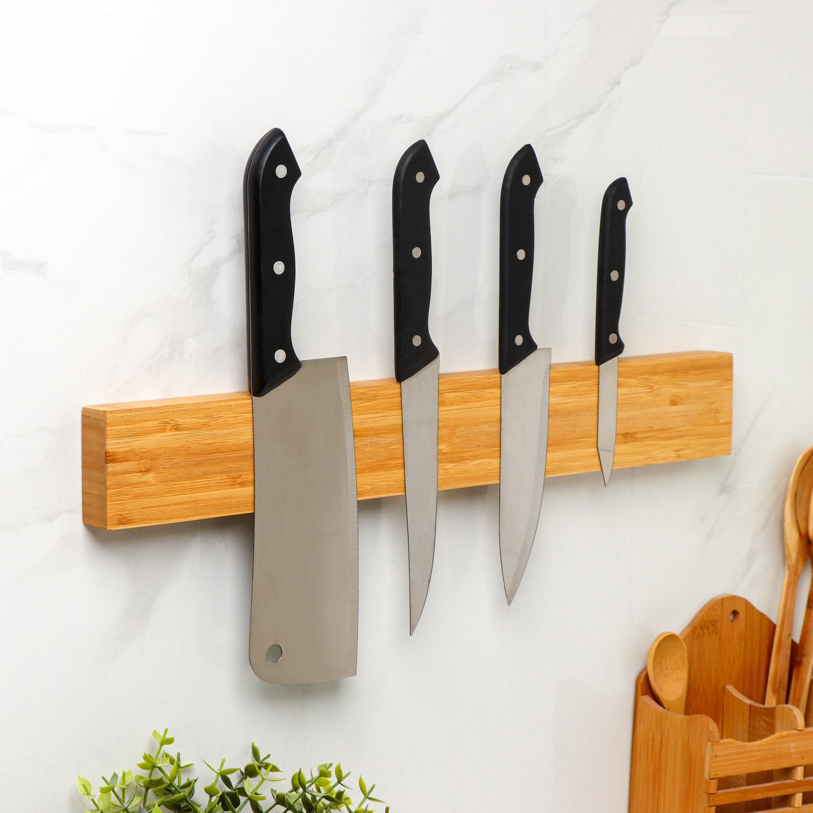 Изображение товара Держатель ножей Magistro 9039460 43 см бамбук цвет коричневый