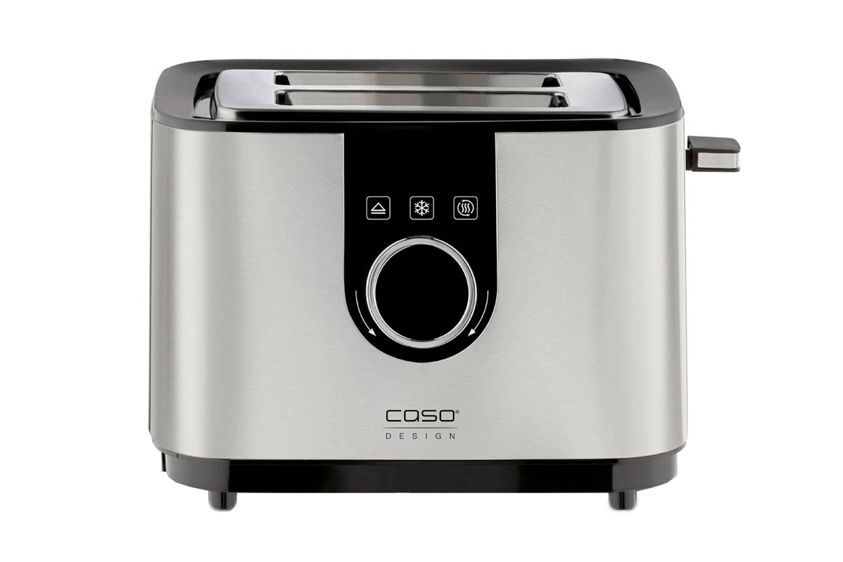 Изображение товара Тостер Caso Selection T2 из нержавеющей стали с функциями разморозки и цифровым дисплеем