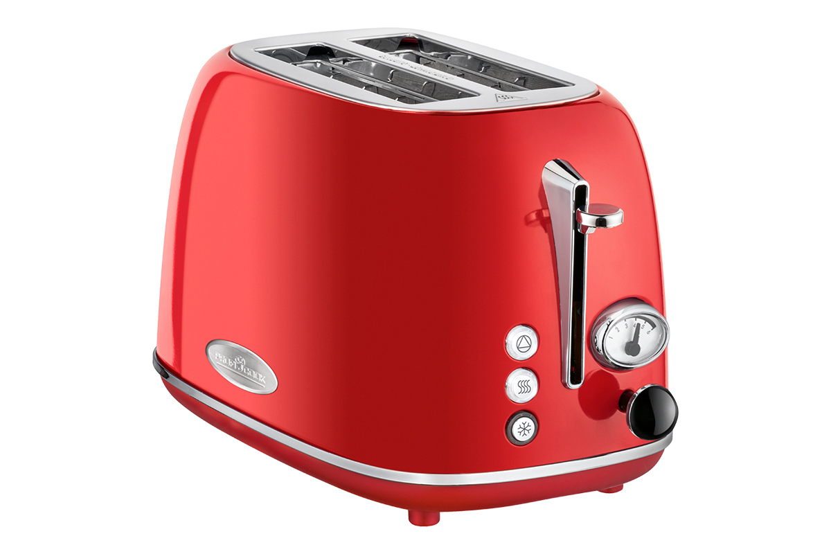 Изображение товара Тостер Profi Cook PC-TA 1193 красный винтаж с регулировкой и функциями размораживания