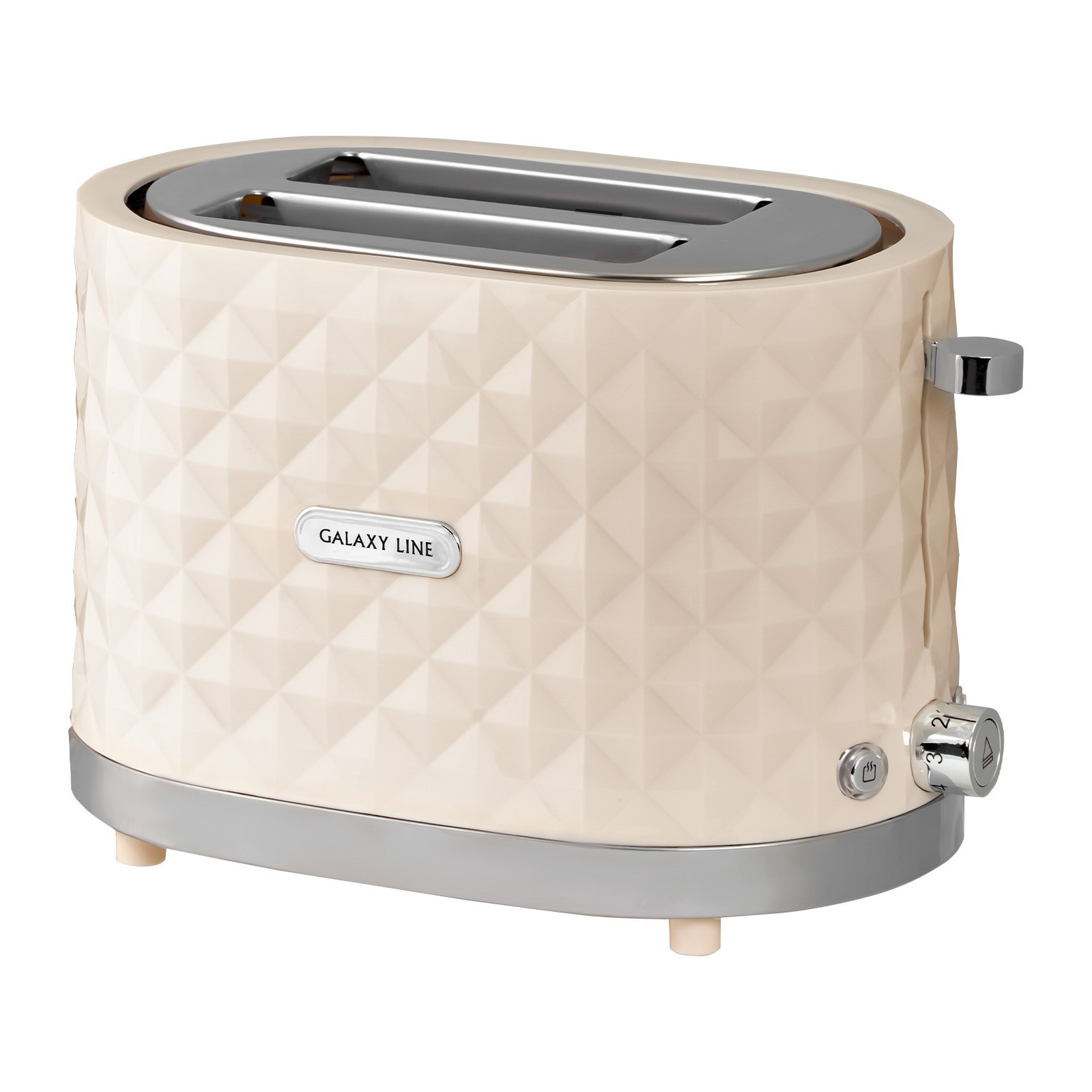 Изображение товара Тостер Galaxy GL 2912, 1200 Вт, 7 режимов, 2 тоста, бежевый