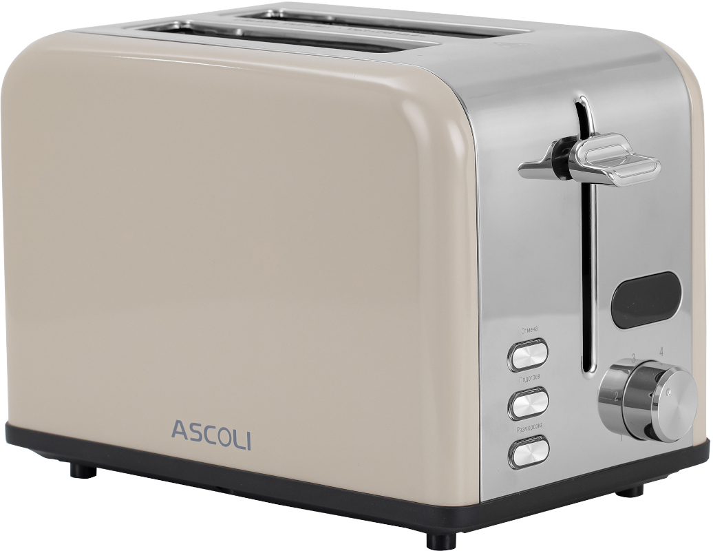Изображение товара Тостер Ascoli AT-8150С бежевый с функцией разморозки и 6 режимами обжаривания