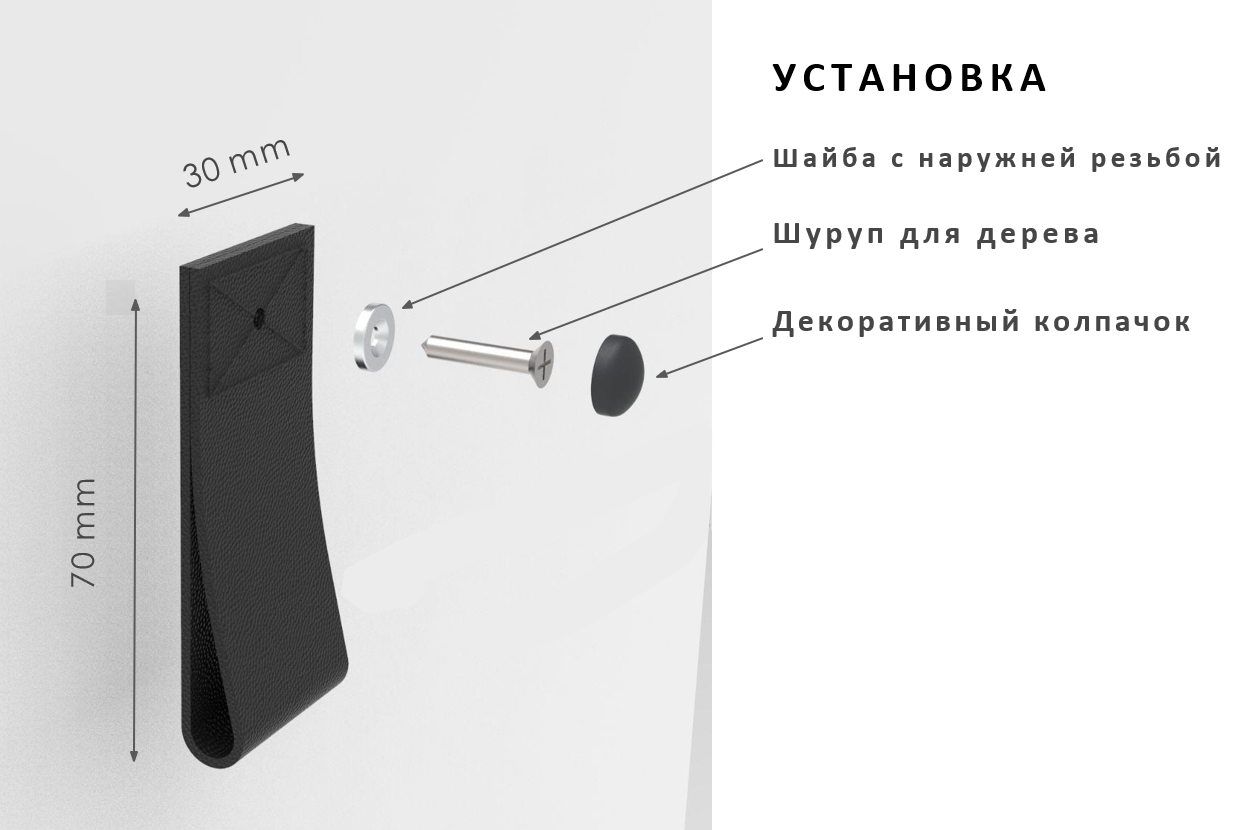 Ручка мебельная для стеллажа Spaceo Kub цвет коричневый - 6
