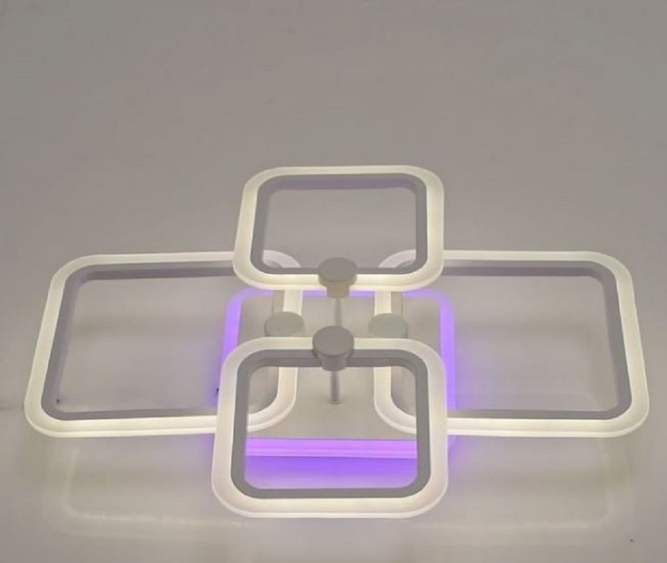 Изображение товара Люстра потолочная Safilight 6012-4B+RGB с пультом управления для 20 м², современный дизайн