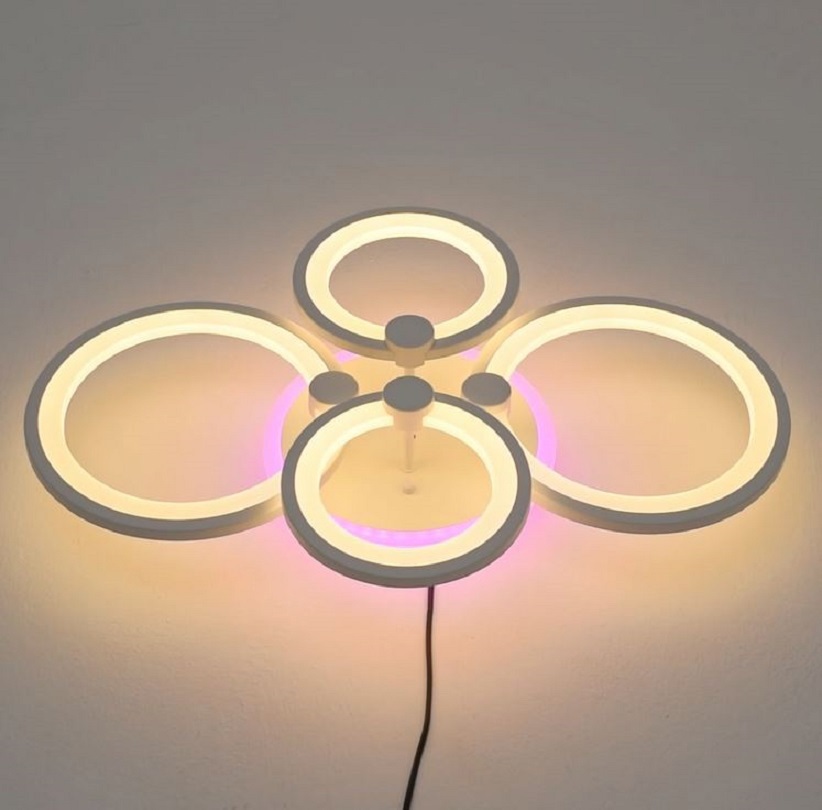 Изображение товара Люстра потолочная Safilight 6003-4+RGB с дистанционным управлением 20 м²