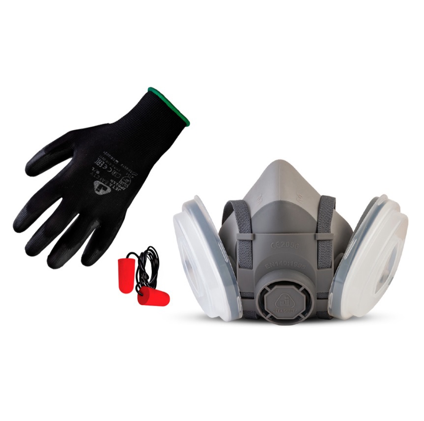 Изображение товара Комплект для защиты дыхания от пыли Jeta Safety DustKit5500P-M, 11 предметов