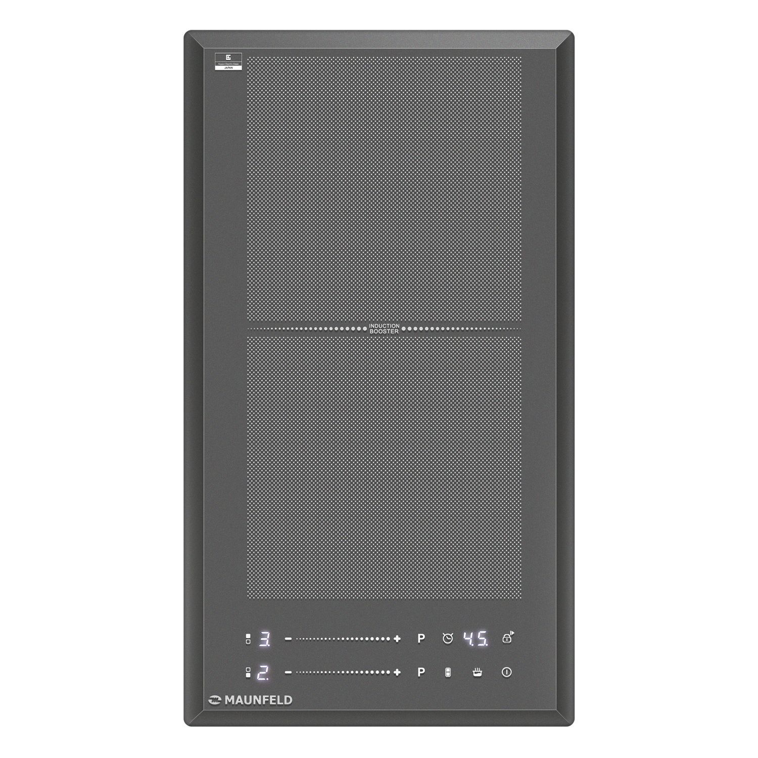 Изображение товара Индукционная варочная панель Maunfeld CVI292S2FDGR 29 см 2 конфорки графит