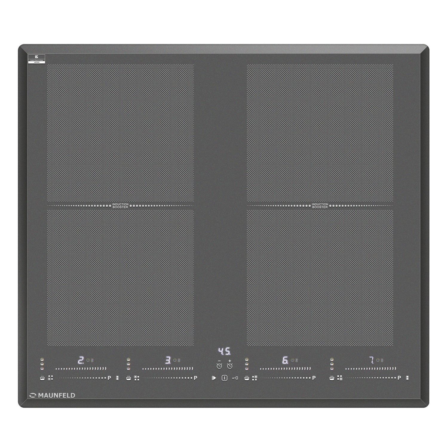 Изображение товара Индукционная варочная панель Maunfeld CVI594SF2DGR 59 см графит Изображение товара Индукционная варочная панель Maunfeld CVI594SF2DGR 59 см графит
