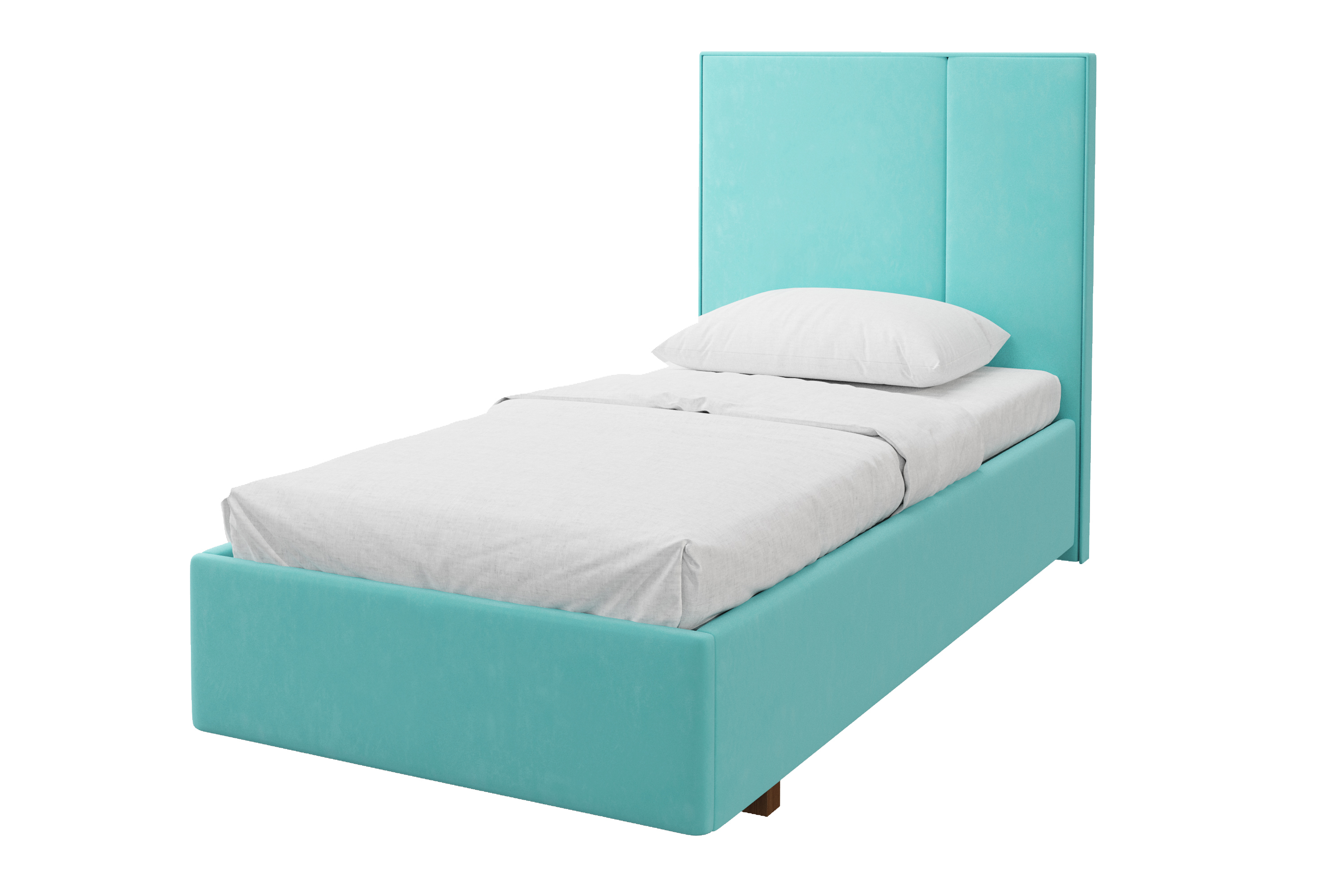 Изображение товара Кровать Джордан 100x200 см с подъемным механизмом и тканью велюр