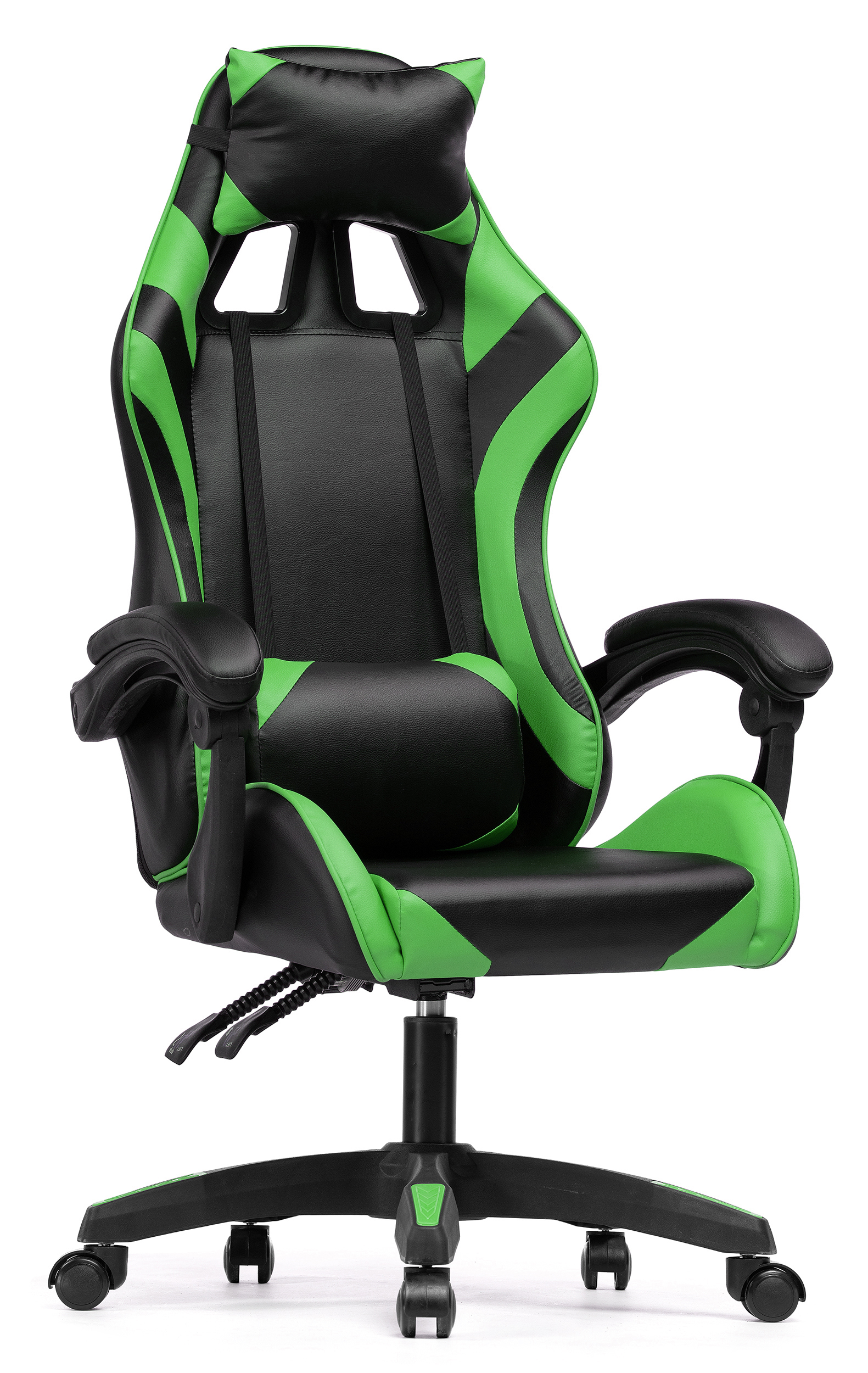 Изображение товара Офисное кресло Woodville Rodas искусственная кожа цвет черный/зеленый