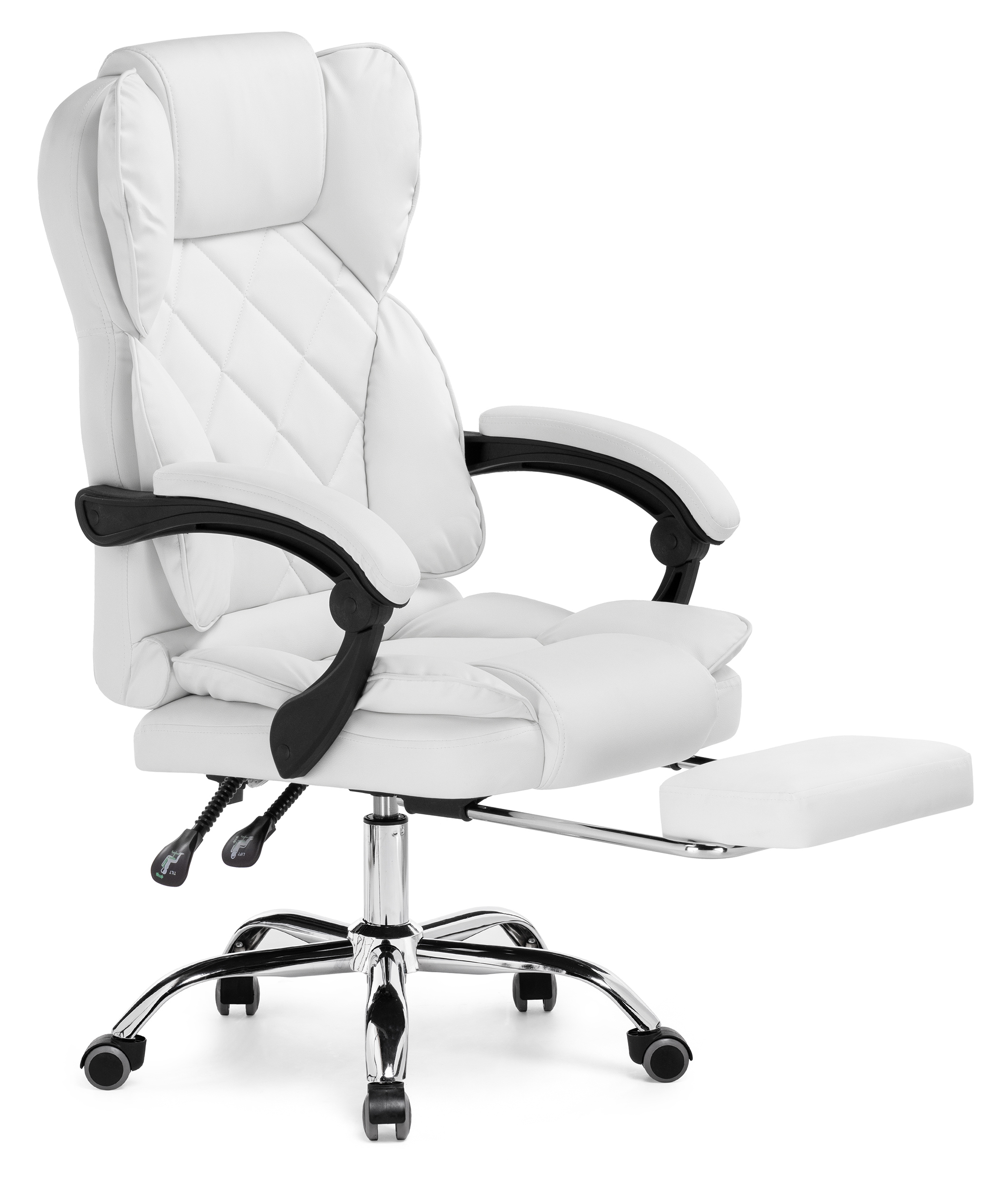 Изображение товара Офисное кресло Woodville Kolson искусственная кожа цвет белый