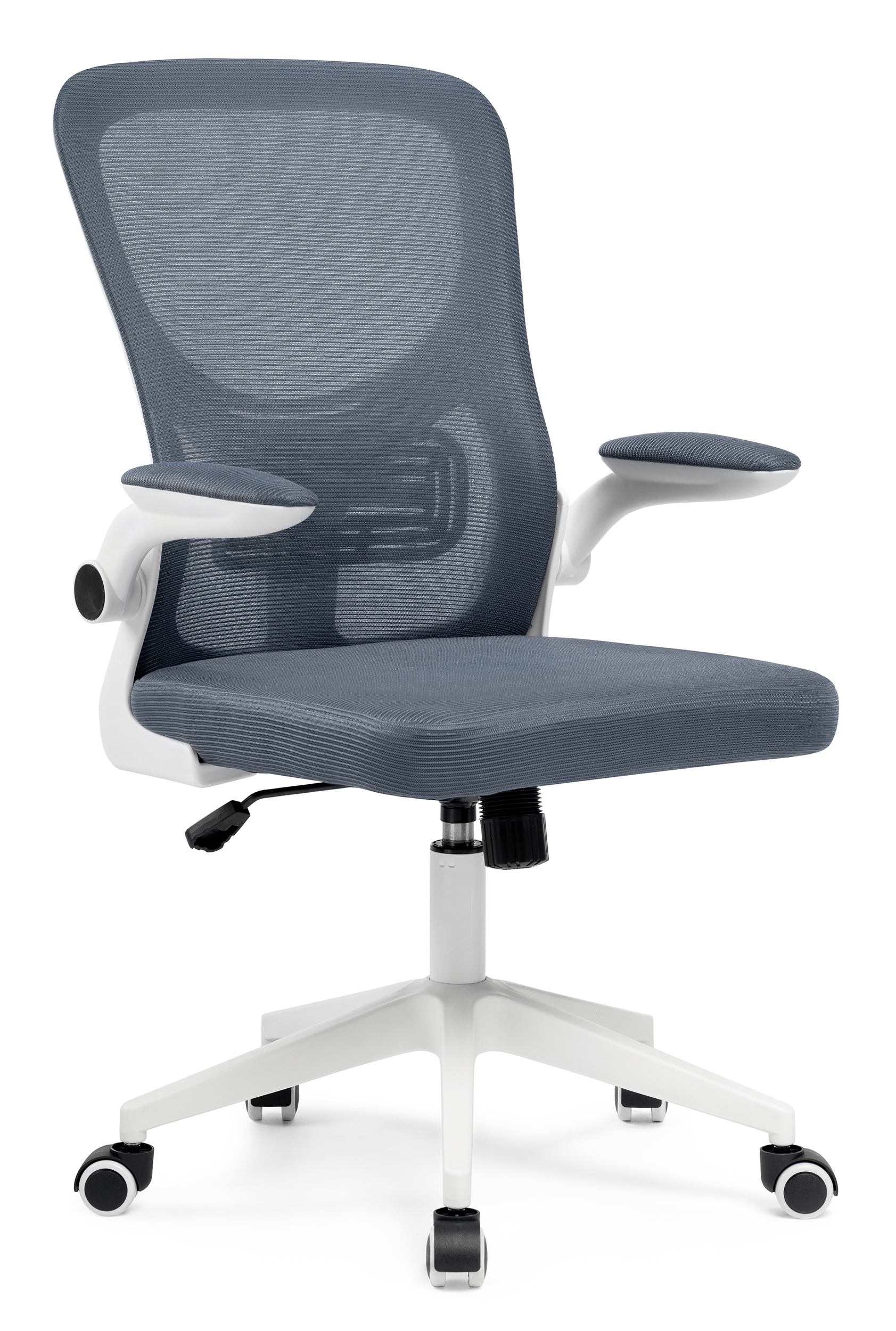 Изображение товара Офисное кресло Woodville Konfi ткань белый темно-серый комфортное для работы