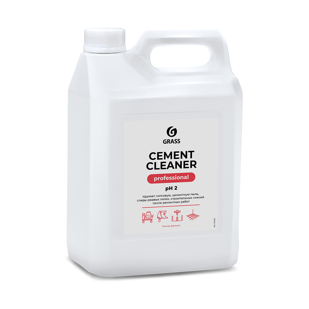 Изображение товара Очиститель Grass Cement cleaner для удаления цемента кислотный 5.5 кг