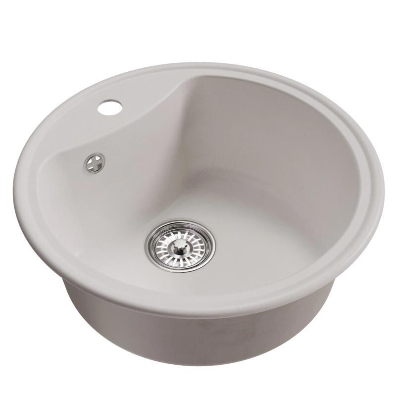 Изображение товара Врезная мойка Mixline ML-GM09 51x51 19 см искусственный камень цвет ульра-белый