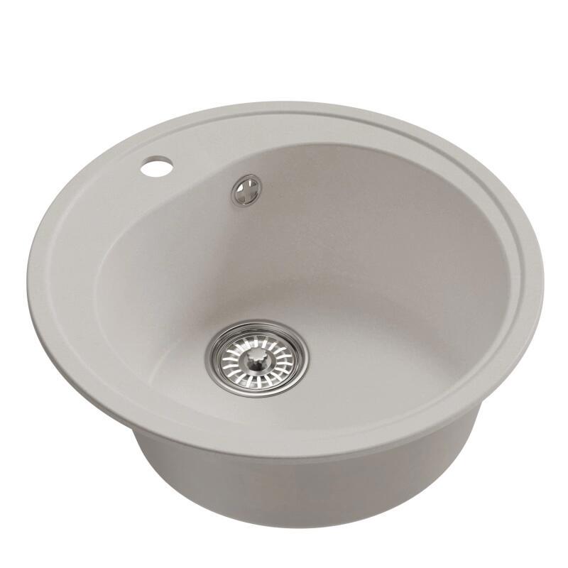 Изображение товара Врезная кухонная мойка из искусственного мрамора Mixline ML-GM11 50x50 белая