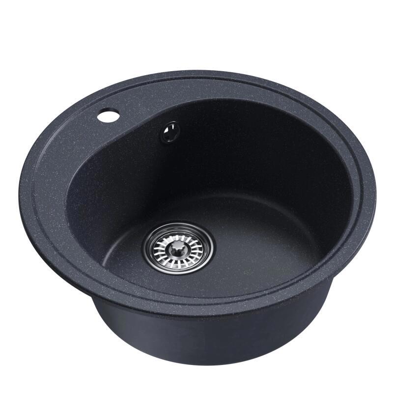 Изображение товара Врезная кухонная мойка Mixline ML-GM11 50x50 антрацит искусственный мрамор