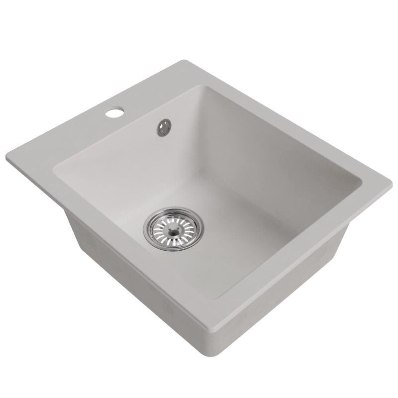 Изображение товара Врезная мойка Mixline ML-GM14 50x42 из искусственного мрамора белая