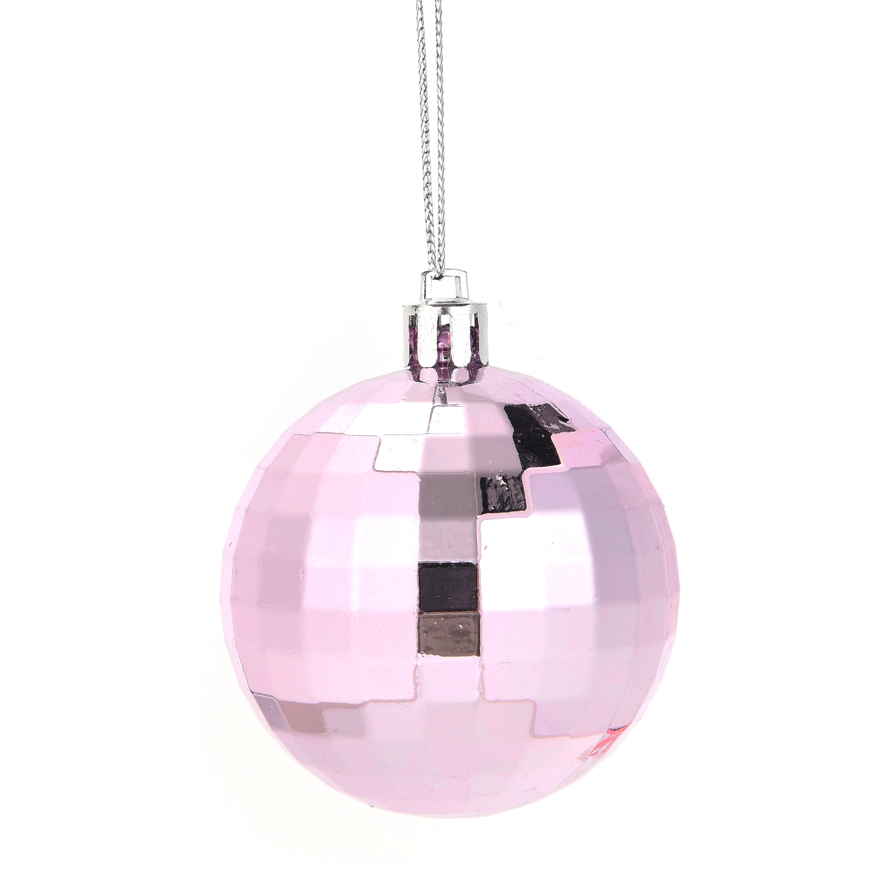 Изображение товара Елочное украшение Шар-диско Christmas ø6 см цвет розовый