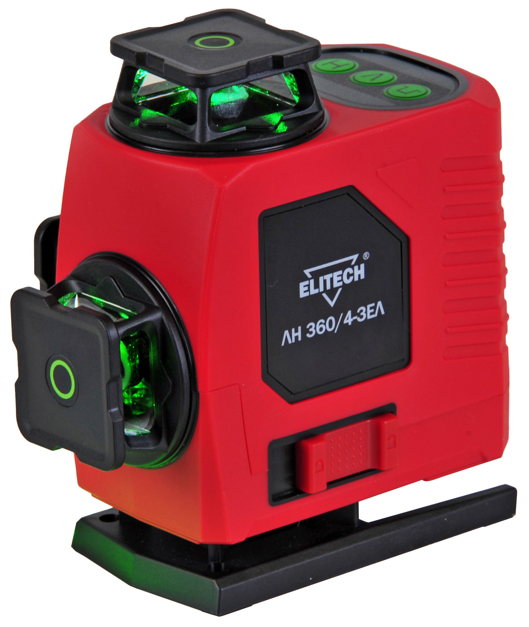 Изображение товара Уровень лазерный Elitech ЛН360/4-ЗЕЛ E0306.018.00 зеленый луч, 25 м