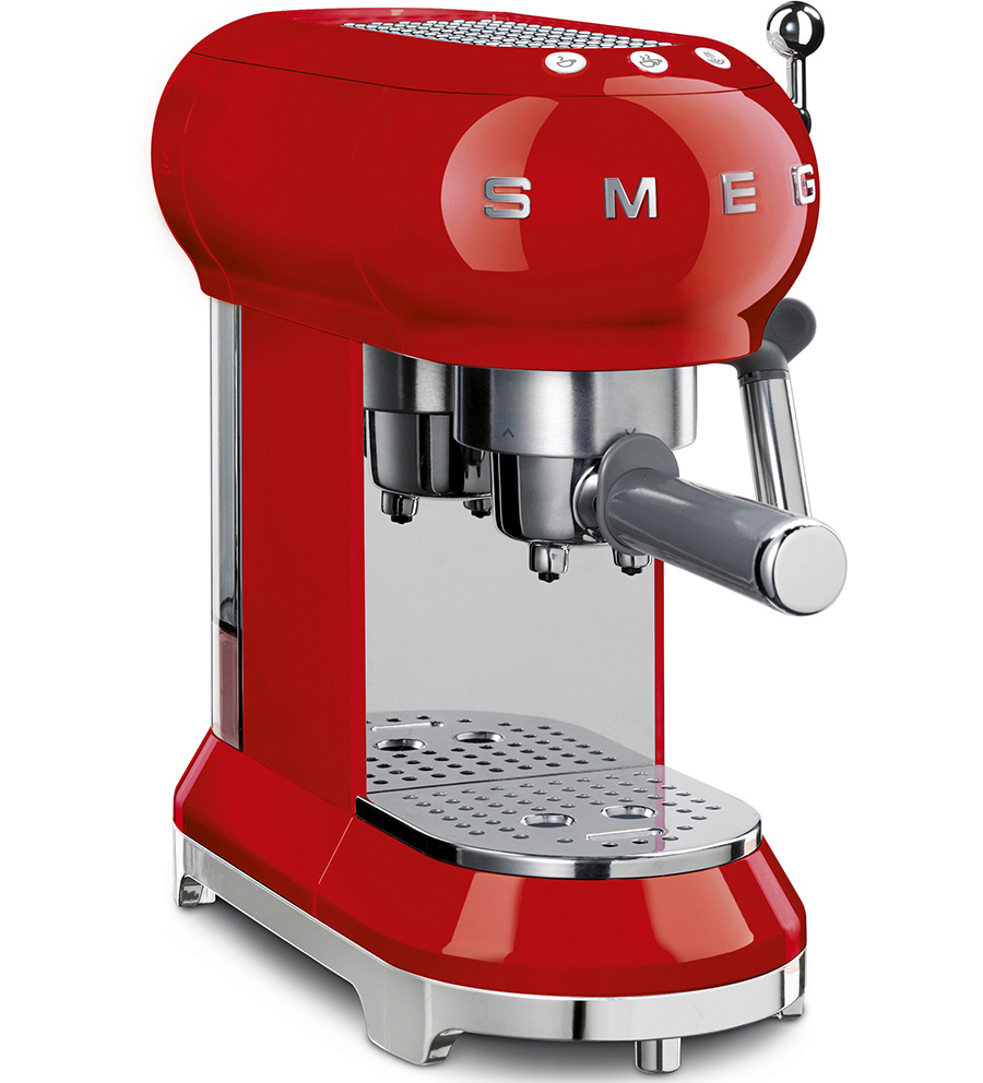 Изображение товара Рожковая кофеварка Smeg ECF01RDEU 14.9x33x32.9 см цвет красный