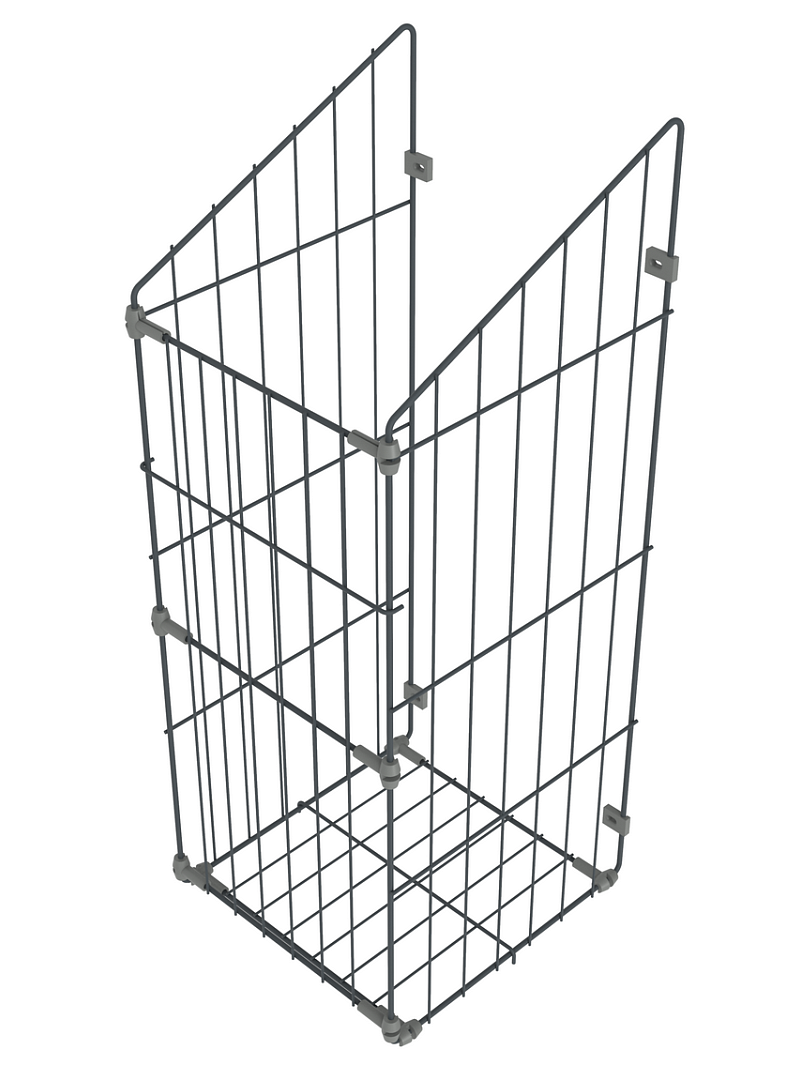 Выдвижная корзина в шкаф GTV KO-KBL400G1-60 33x62x30.50 см сталь цвет ...
