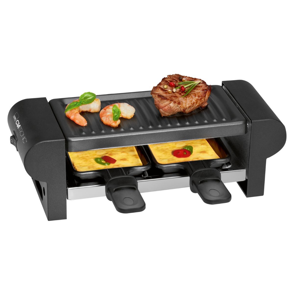 Изображение товара Раклетница Clatronic Rg 3592 schwarz 2 pfaennch 350 Вт цвет черный