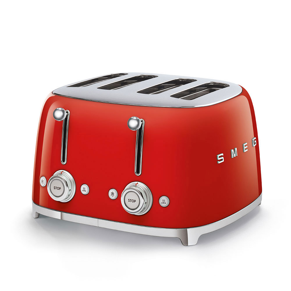 Изображение товара Тостер Smeg TSF03RDEU цвет темно-красный Изображение товара Тостер Smeg TSF03RDEU цвет темно-красный