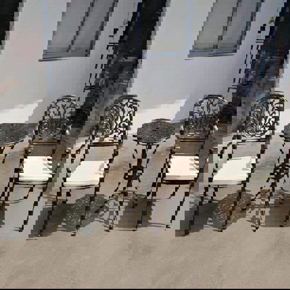 Изображение товара Садовая мебель для обеда Xiatuyou ALU-9493T-B/9002C алюминий бежевый 3 предмета