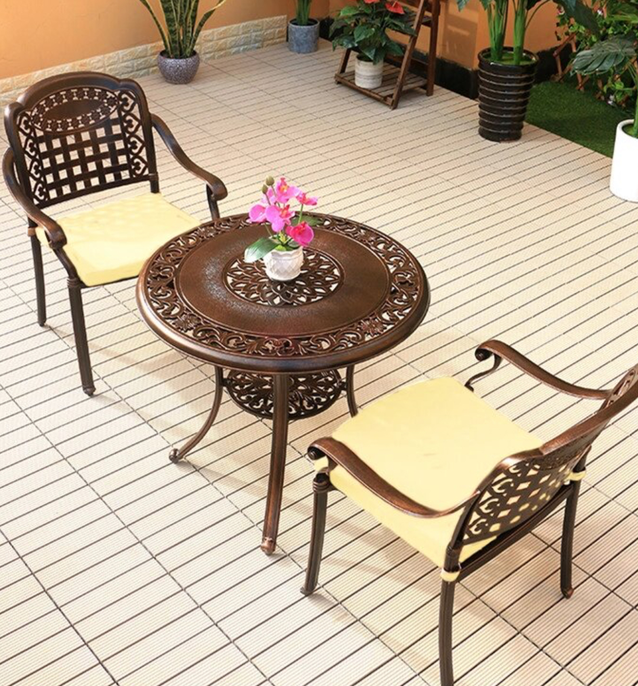 Изображение товара Садовая мебель для обеда Xiatuyou ALU-9035T/9065C2 из литого алюминия