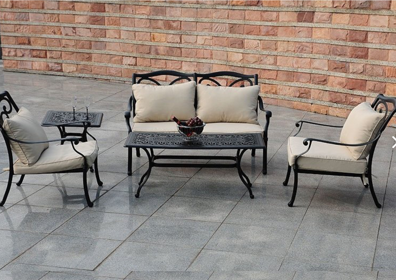 Изображение товара Садовая мебель Xiatuyou ALU-212/3/5/6 из алюминия на 4 персоны