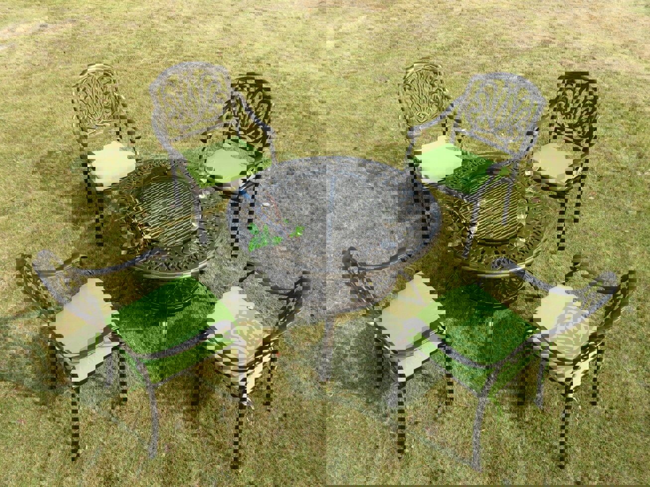 Изображение товара Набор садовой мебели с мангалом Xiayi ALU-092TCB/9002C 4 места алюминий бронза