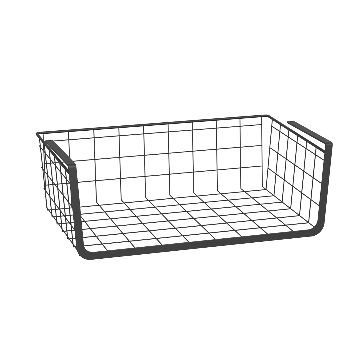 Изображение товара Корзина для хранения из металла черная 36x14.5x25 см для кухни