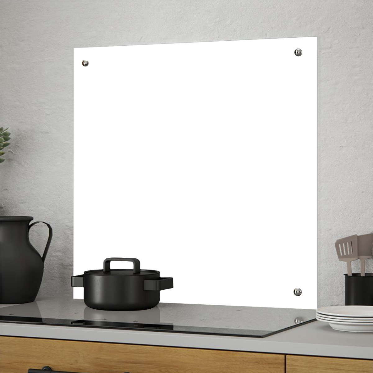 Изображение товара Стеновая панель Borntoprint Защитный экран 60x60x0.4 см из закаленного стекла с фотопечатью