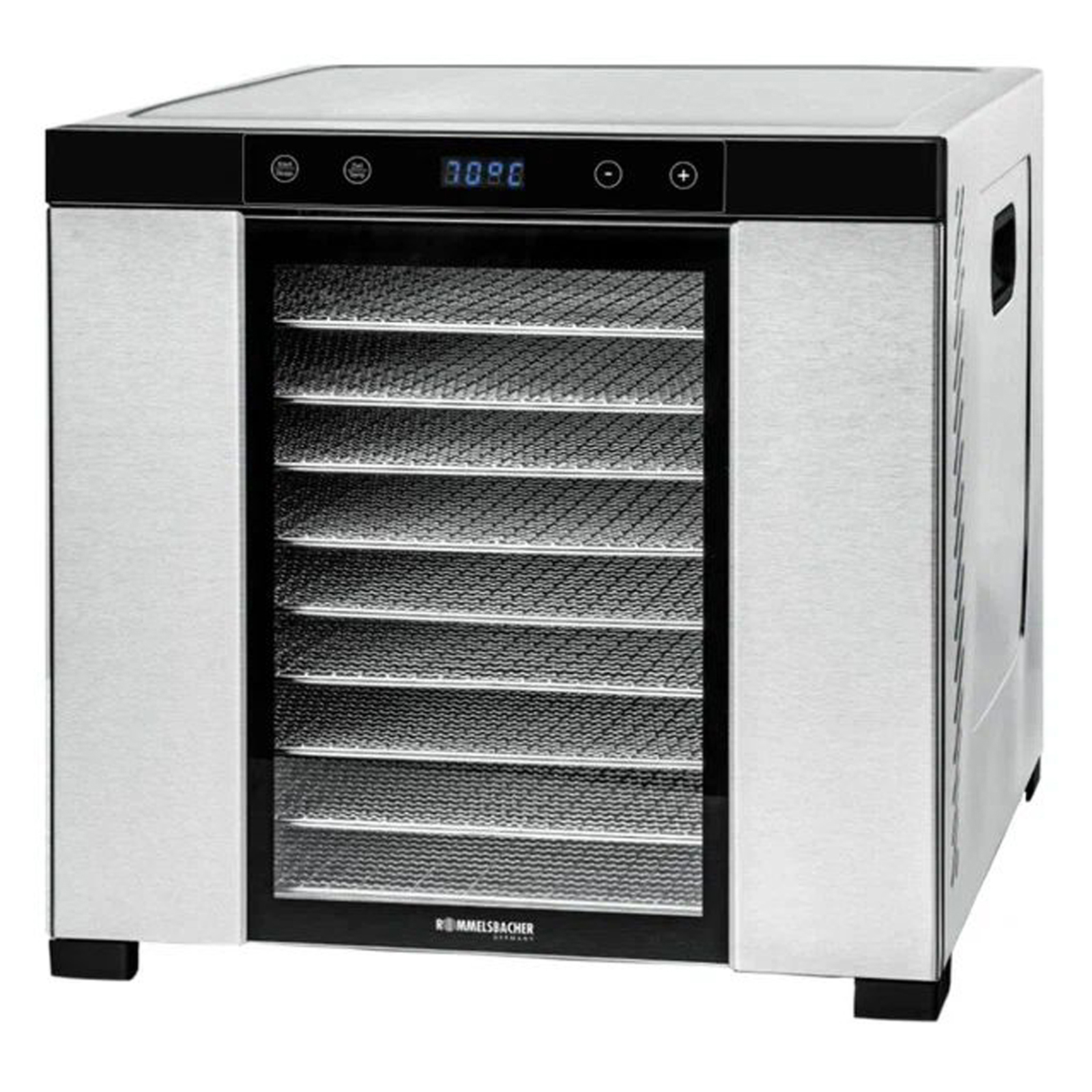 Изображение товара Сушилка для овощей и фруктов Rommelsbacher DA 1000 1000 Вт 10 ярусов нержавеющая сталь