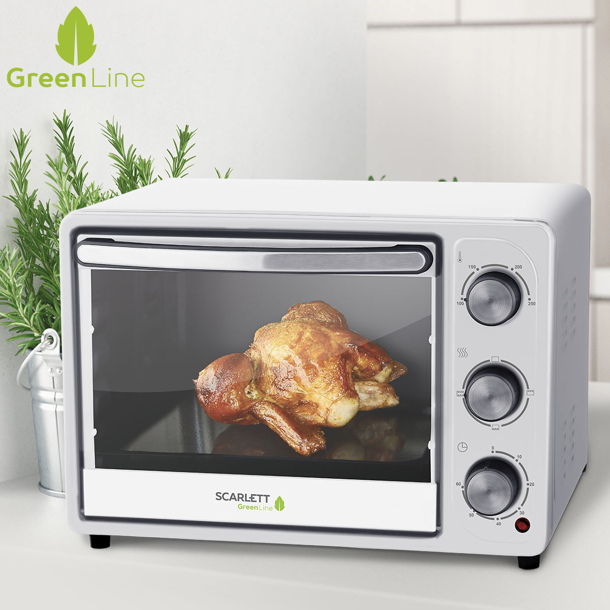 Изображение товара Электропечь 1300 Вт Scarlett SC-EO93O22 40x34.5x28 см цвет белый